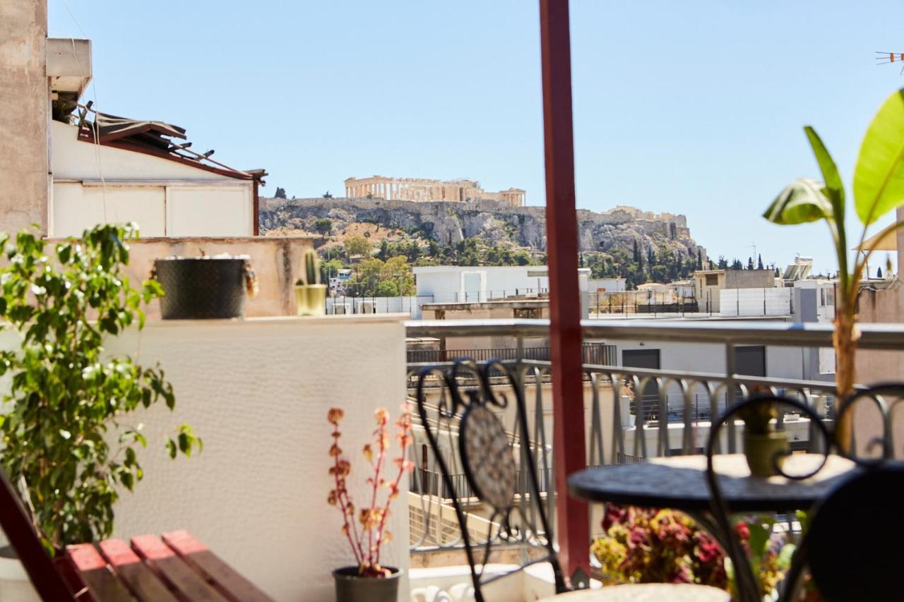 Mosaics Athens Central Studio With Acropolis View Exterior foto